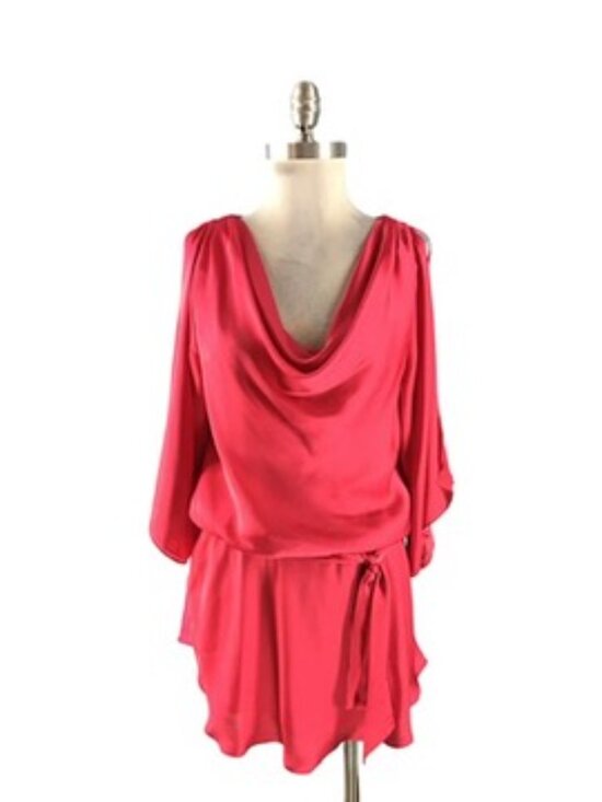 White House Black Market Dresses & Skirts - White House Black Market Red One-Shoulder Satin Dress